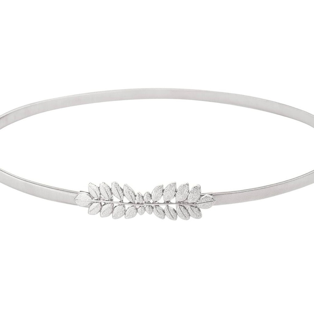 NWT Elegant Silver Leaf Women's Belt